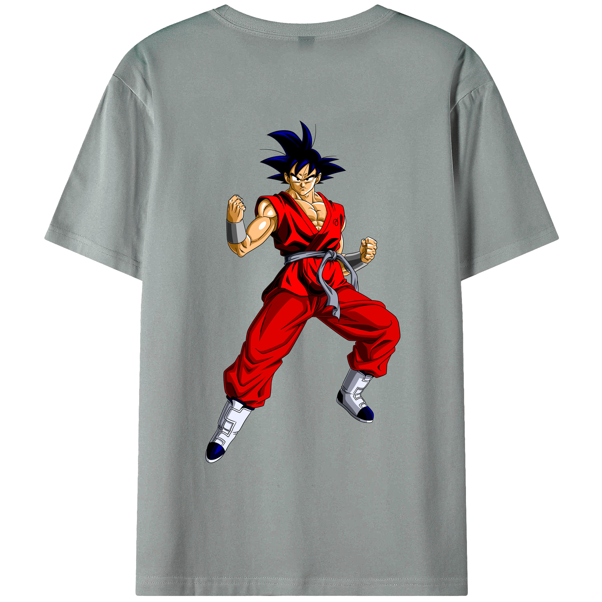 （画像用） ドラゴンボール 孫悟空（そん ごくう）Son Goku カカロット DRAGON BALL Kakarotto 綿100％ メンズ半袖Tシャツ（バックプリント） 通気性